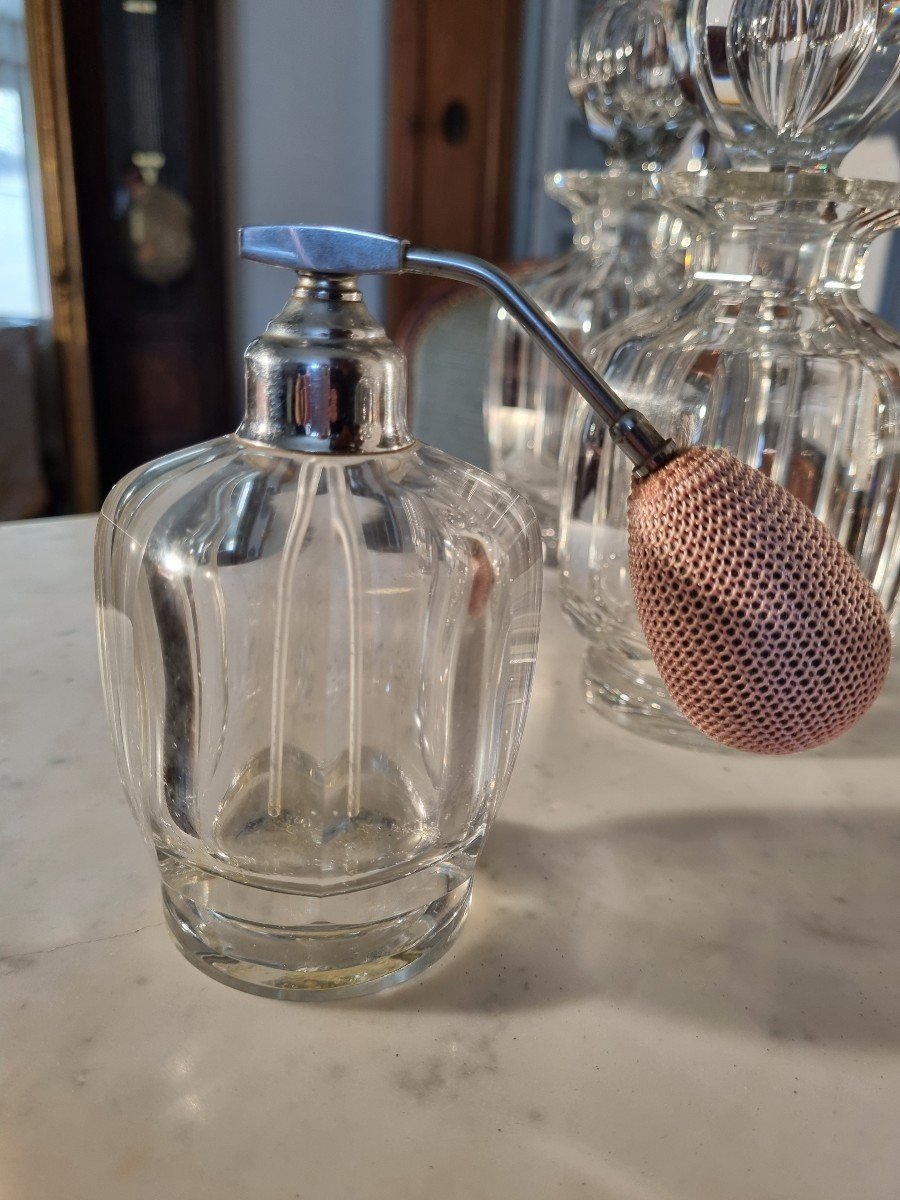 Ensemble De Toilette En Cristal De Baccarat, Malmaison époque XXé-photo-3