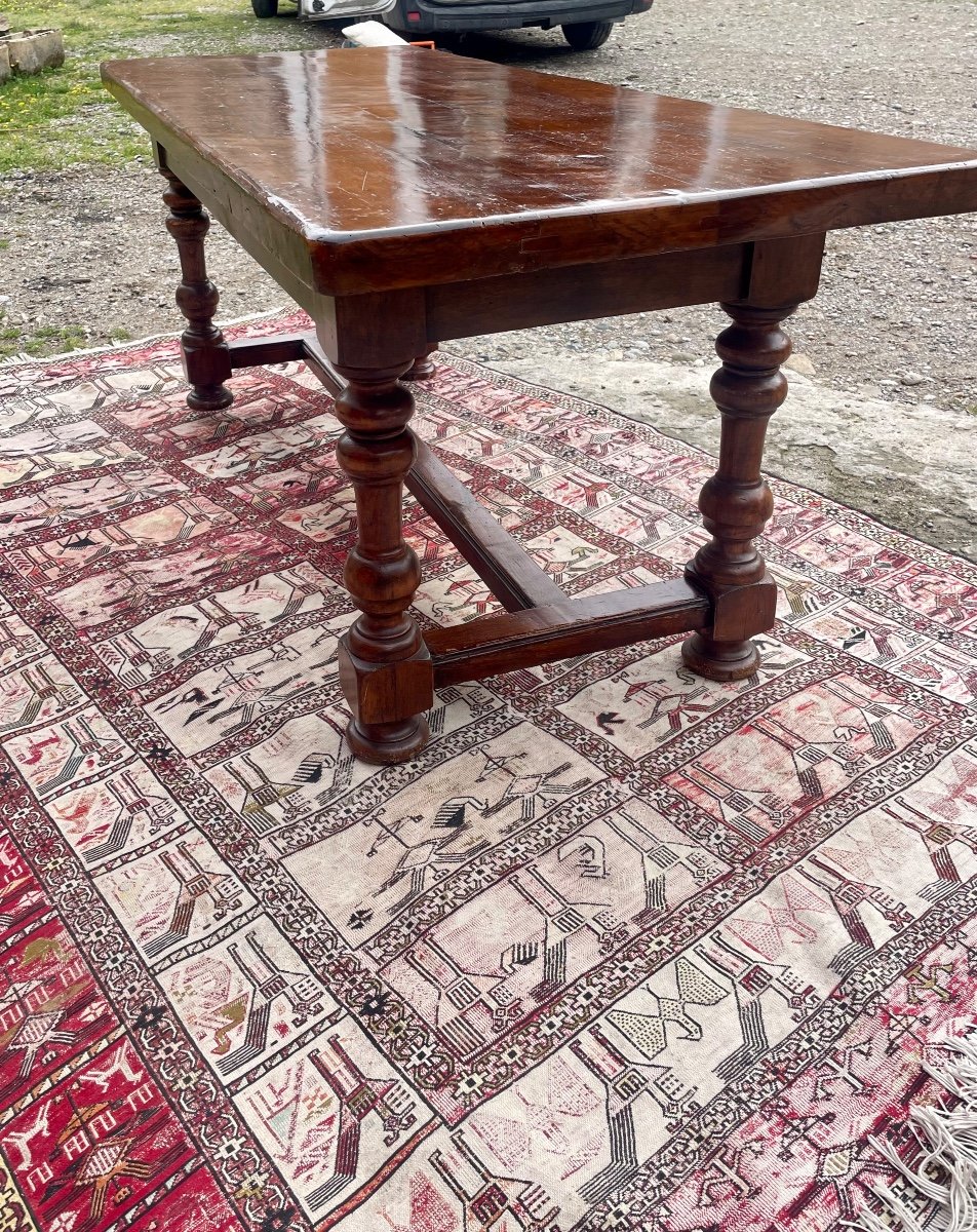 Table De Ferme Louis XIII, En Noyer D époque 1900.-photo-8