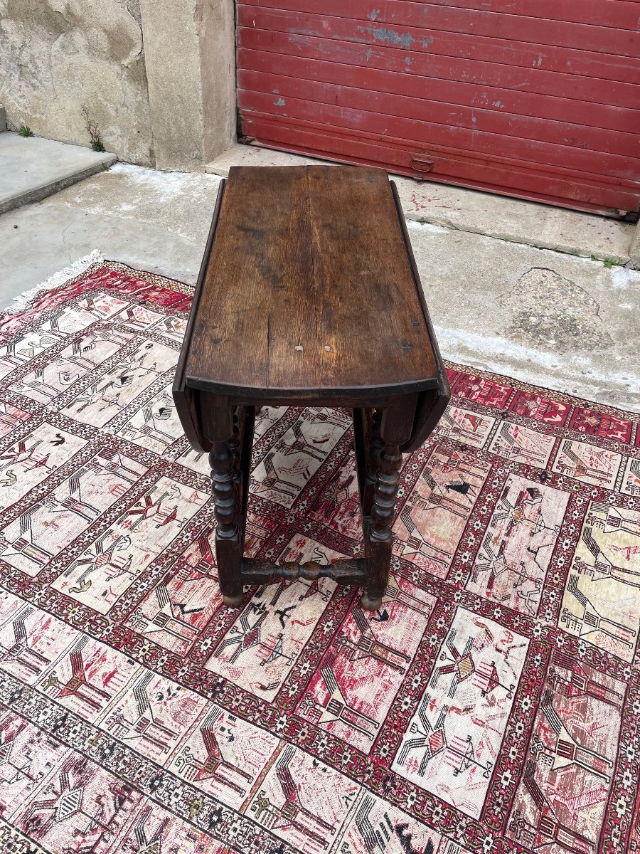 Table, Louis XIII Portfolio, In Oak, From The 17th Century.-photo-3