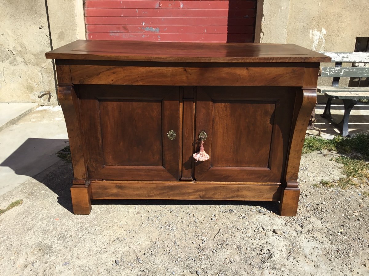 Buffet Two Doors Restoration A Lacrosse In Walnut 19th Century-photo-2