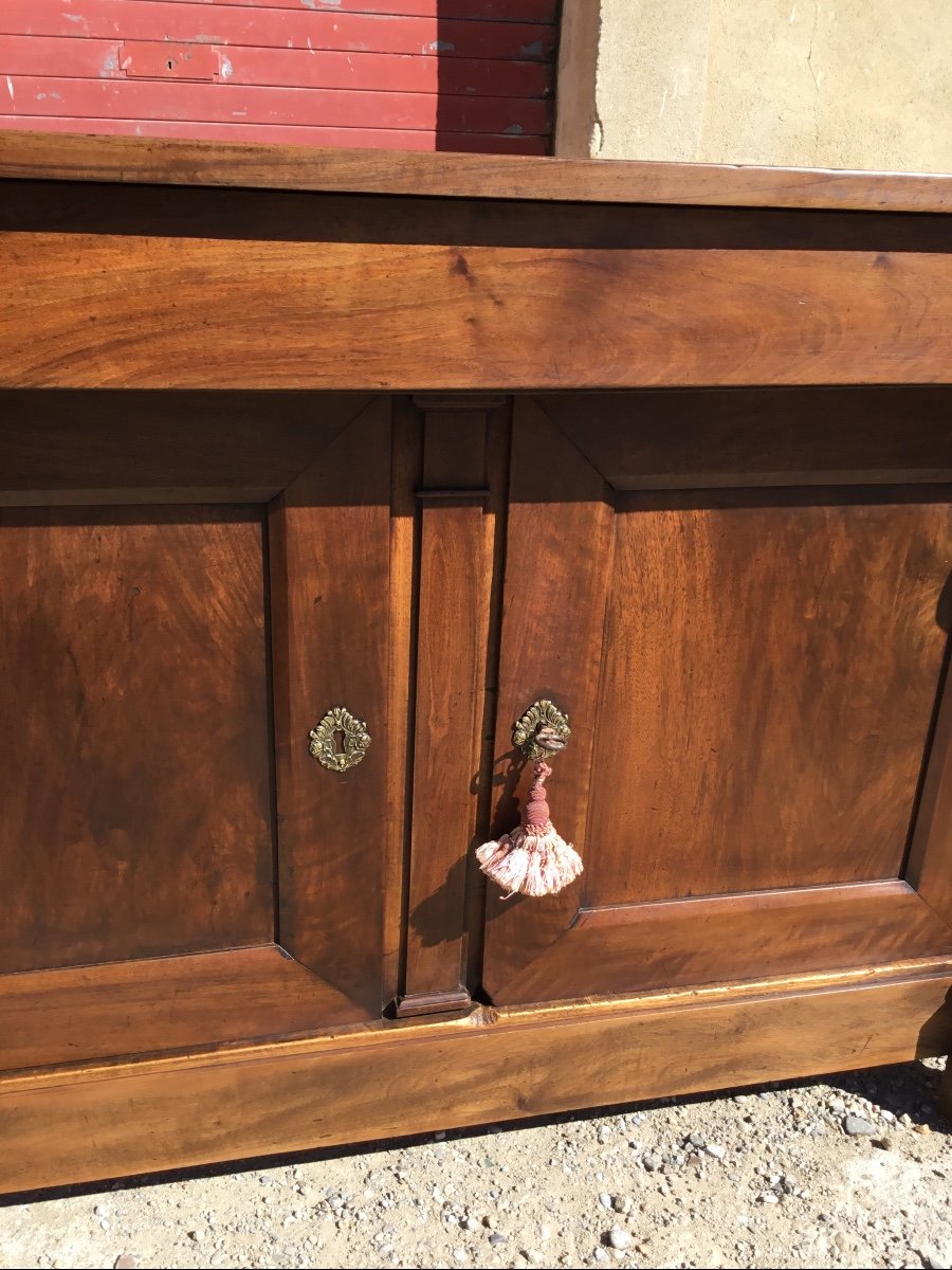 Buffet Two Doors Restoration A Lacrosse In Walnut 19th Century-photo-4