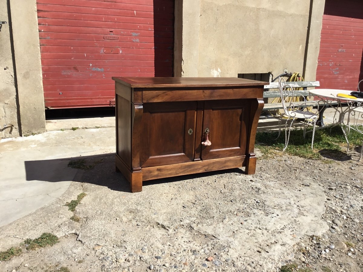 Buffet Two Doors Restoration A Lacrosse In Walnut 19th Century