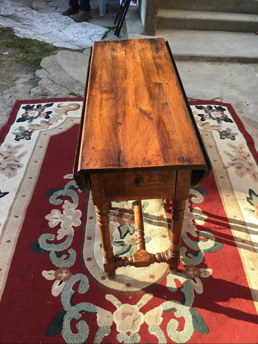 Louis XIII Walnut Wallet Table, 17th Century-photo-7