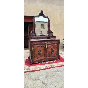 Commode Secrétaire Coiffeuse De Style Louis XV , époques XIXé