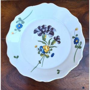 18th Century Moustier Earthenware Plate