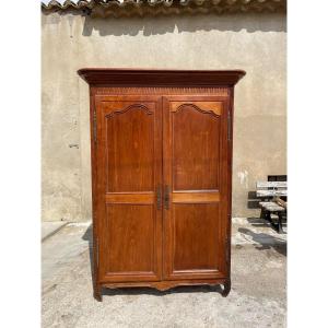 Louis XV Wardrobe In Cherry Wood From The 18th Century.