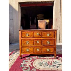 Commode, GAlbée Louis XV En , Noyer  D’époque XVIIIem Siècle.