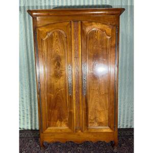 Armoire Louis XV En Merisier D époque XIXé Siècle.