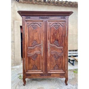 Armoire Régence En Chêne D époque XVIIIem Siècle.