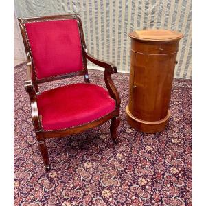 Charles X Armchair, In Rosewood, 19th Century Period, 