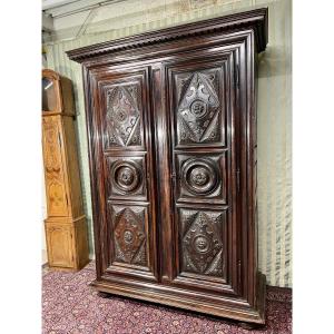 , Armoire,,,,,, Louis XIII, De Château D époque XVIIem Siècle.