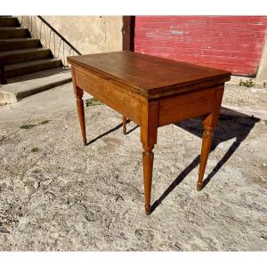 Louis XVI Games Table In Walnut From The 18th Century.