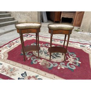 Pair Of Louis XV Mahogany Bedside Tables, 1900.