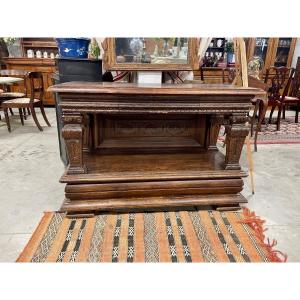 Louis XIII Console In Oak From The 18th Century 