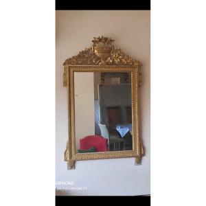 Miroir En Bois Doré Louis, XVI , D époque XVIIIem Siècle 