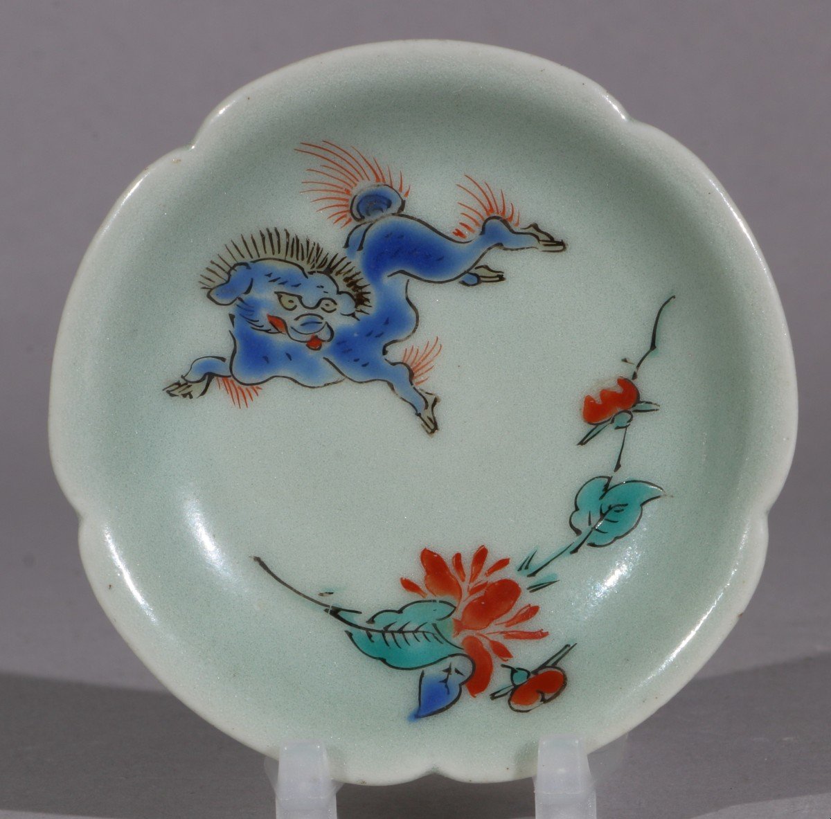 A Pair Of Miniature Celadon Ground Kakiemon Dishes L17th Century-photo-2