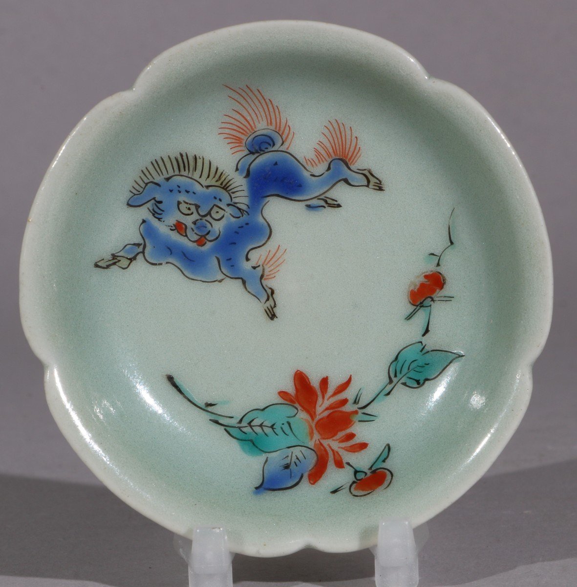 A Pair Of Miniature Celadon Ground Kakiemon Dishes L17th Century-photo-3