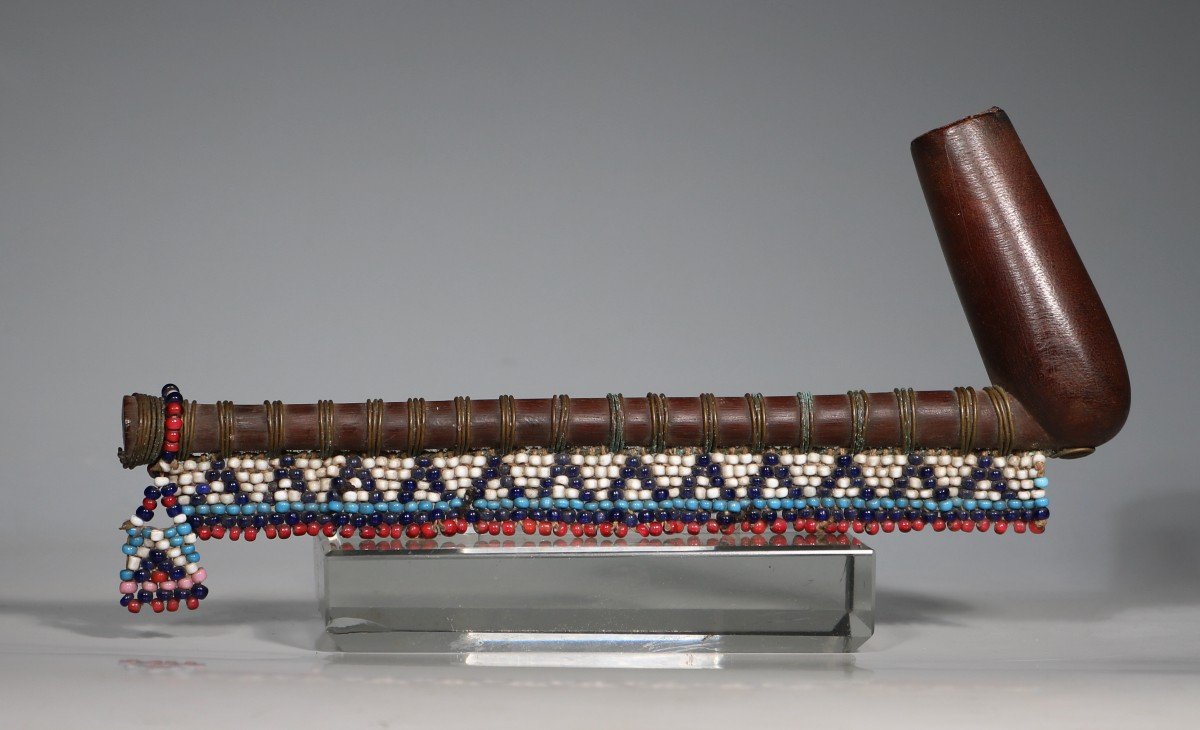 A 19th Century Xhosa Beaded Tobacco Pipe-photo-4