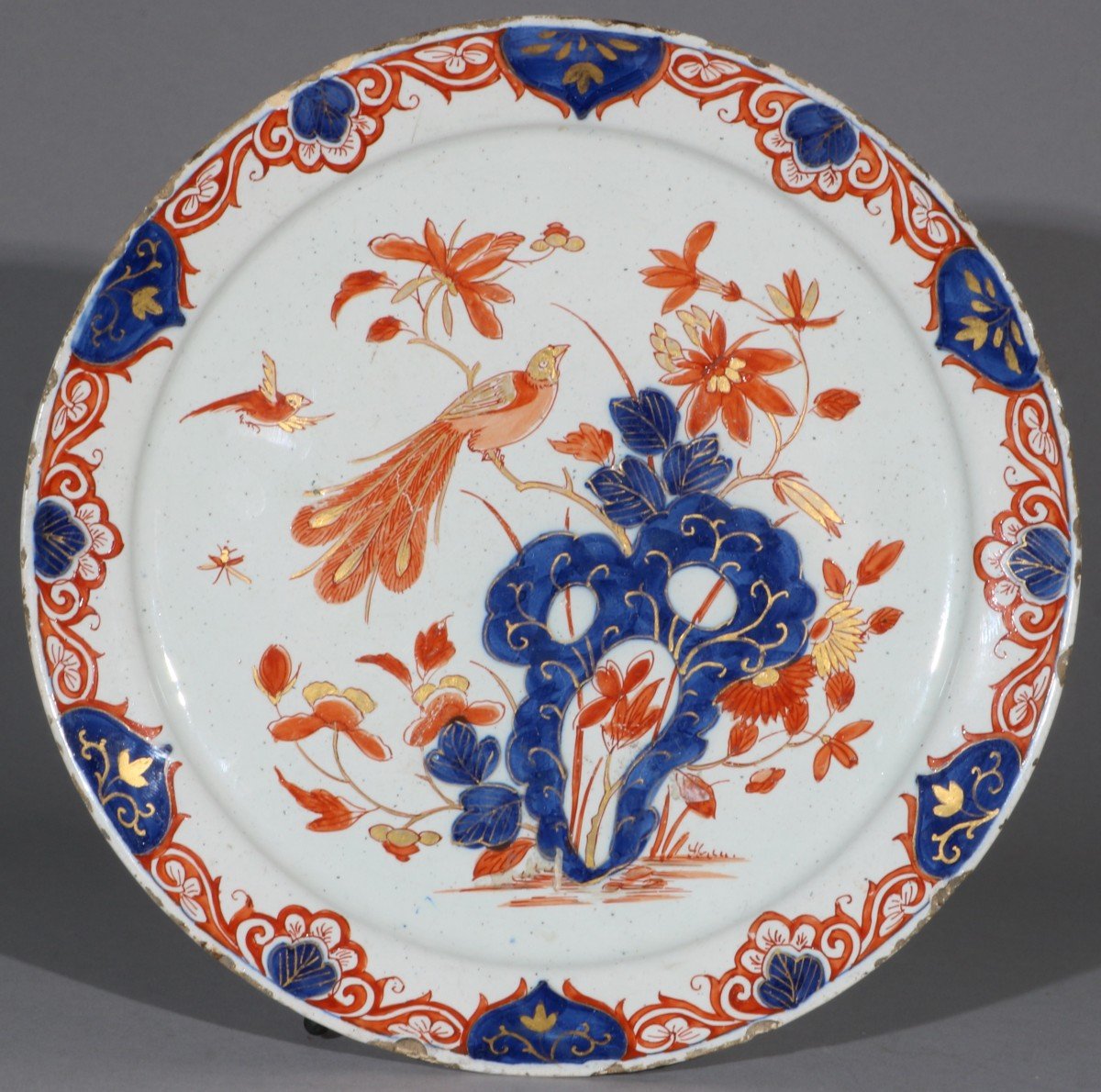 Dutch Delft Dore Plate E18thc-photo-2