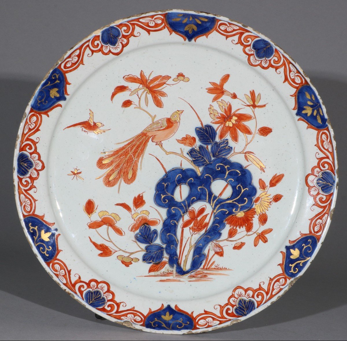 Dutch Delft Dore Plate E18thc