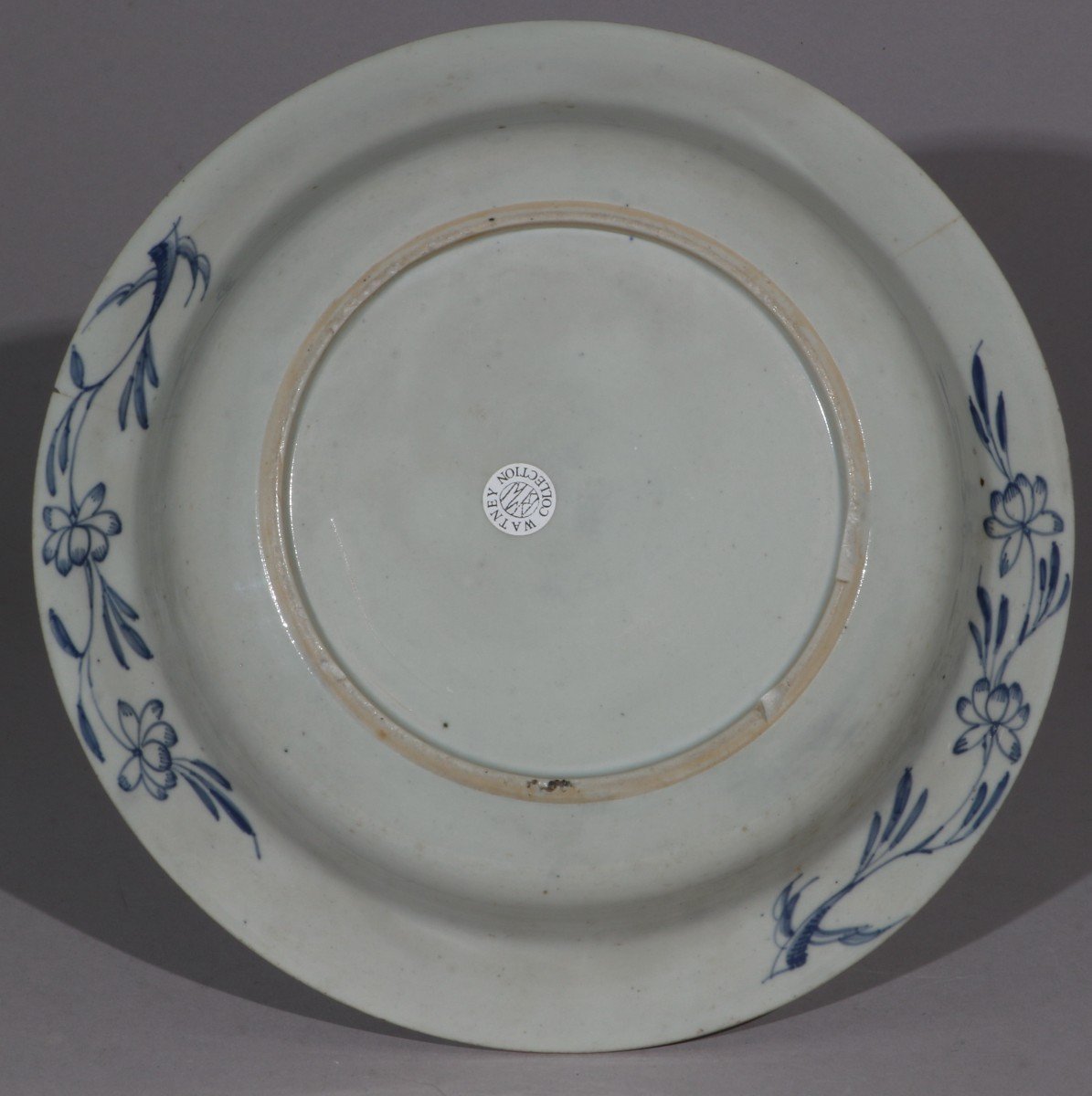 An Early Doccia Blue And White Hard Paste Plate C1745-photo-3