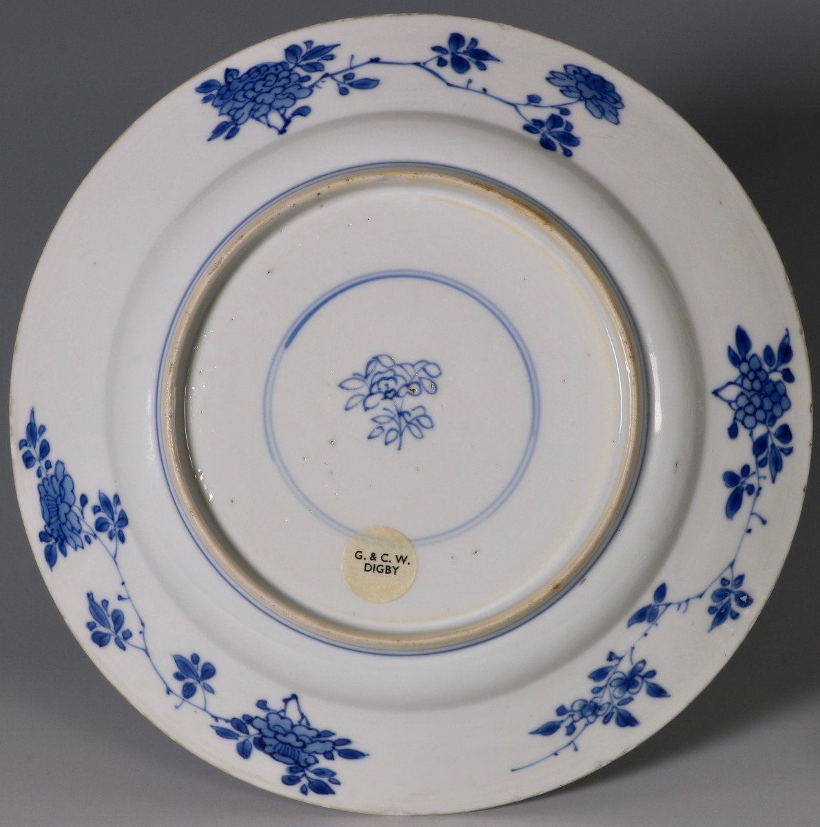 17th Century Blue And White Kangxi Plate-photo-3