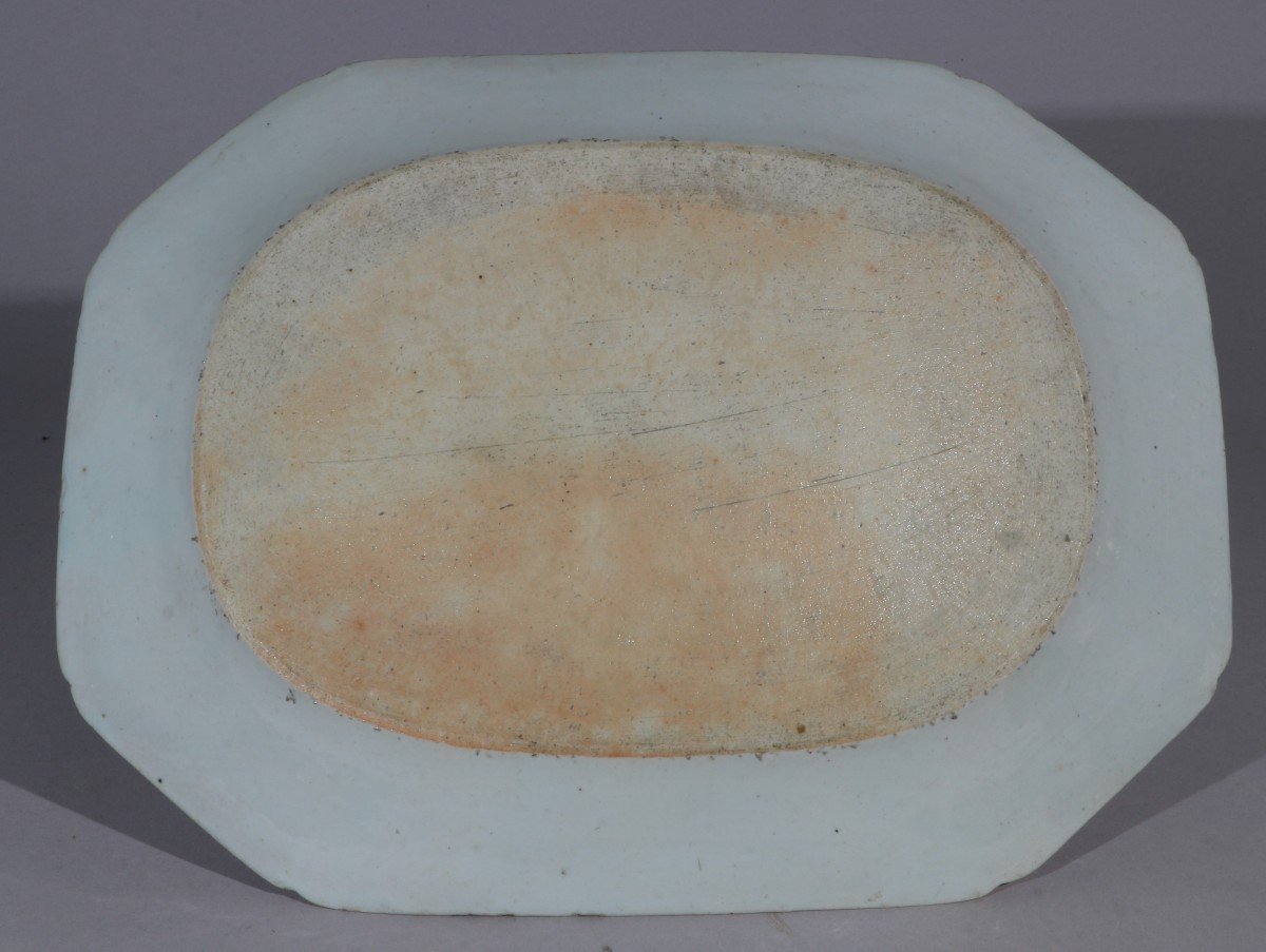 Qianlong Puce Decorated Meat Dish 18th Century-photo-2