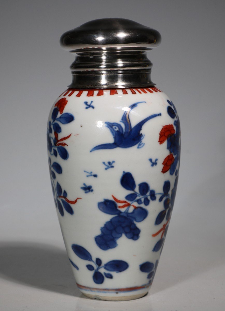 Vase Chinois Imari Monté En Argent,kangxi  XVIIIe Siècle-photo-4