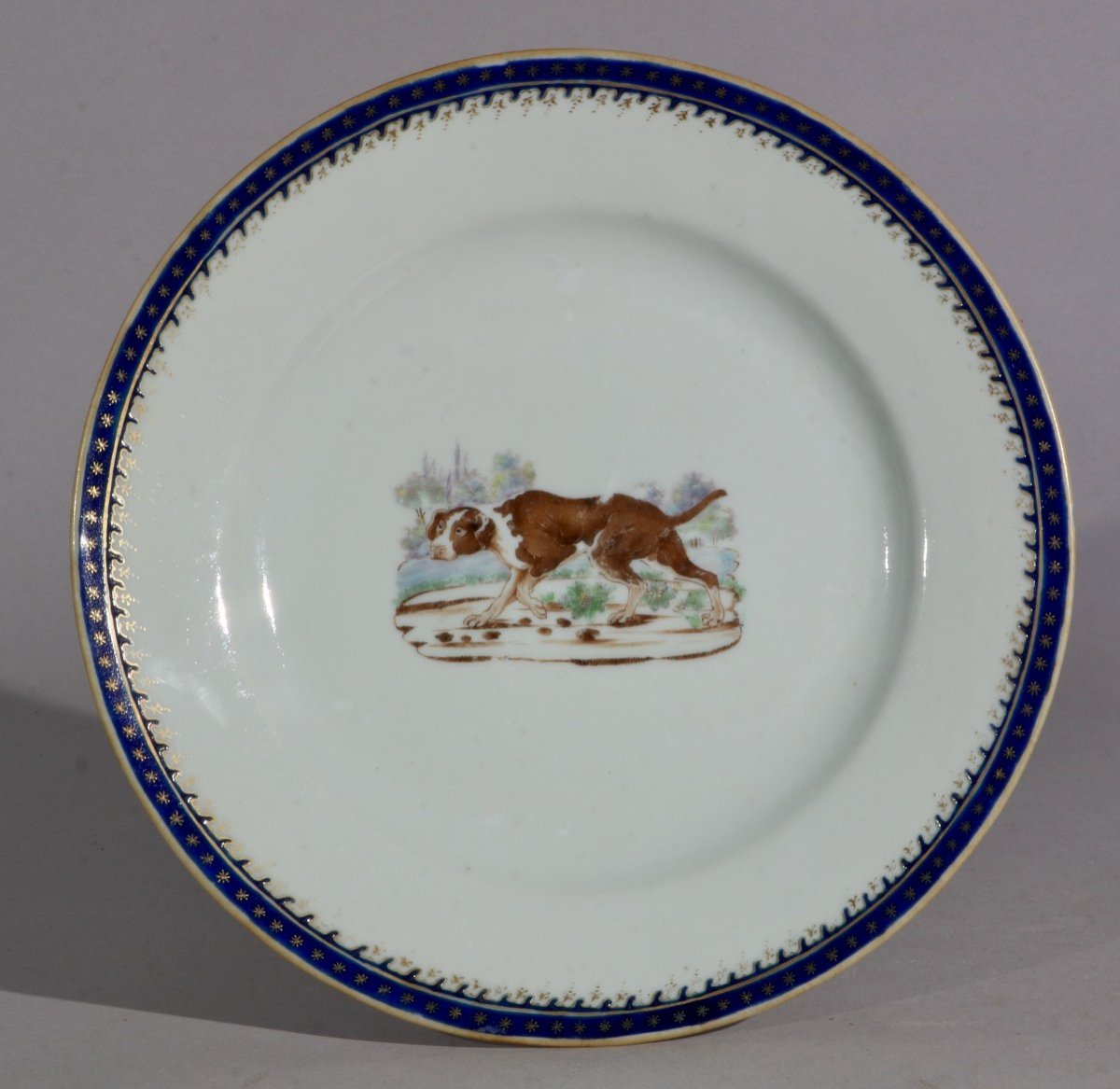  A Rare Export Plate From The American Market Jiaqing 19th Century