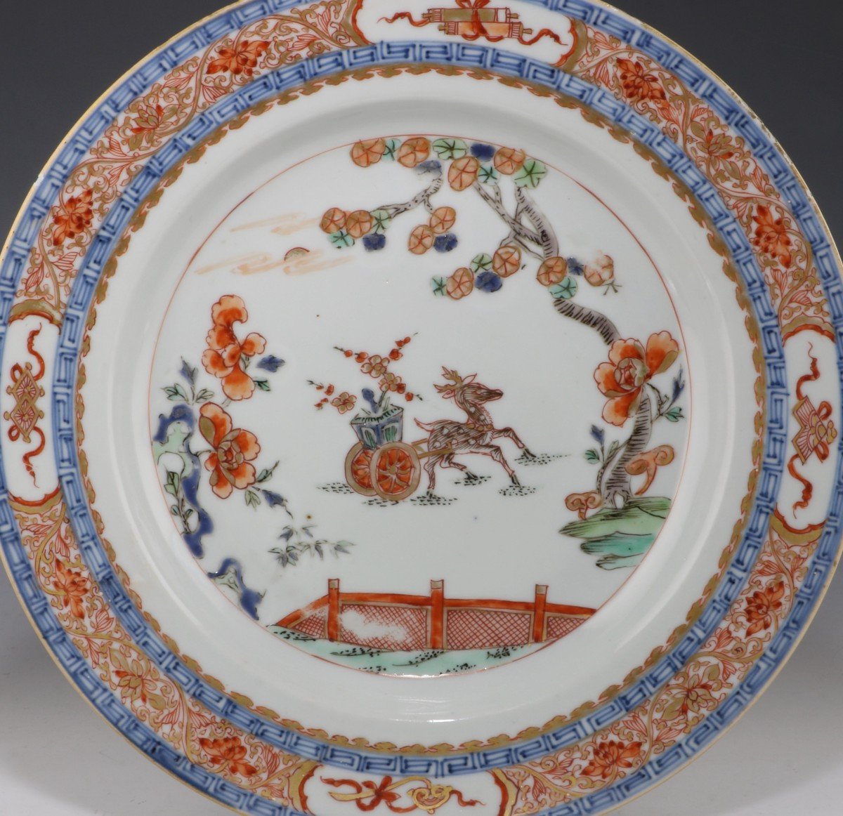 Assiette Chinoise Verte Imari C1725-photo-2