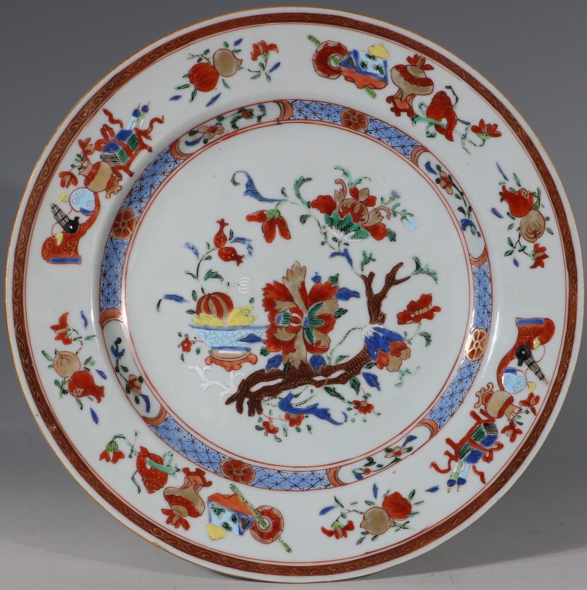 Une Paire d'Assiettes Famille Rose Qianlong C1730/40-photo-4