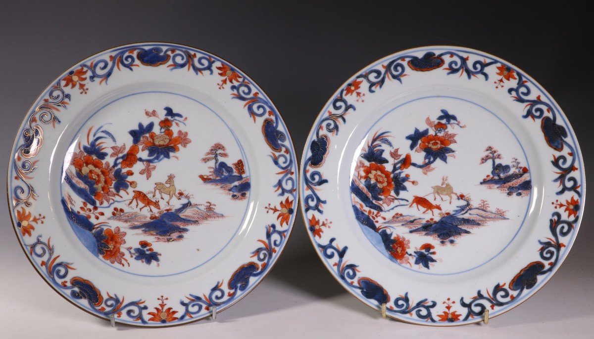 A Set Of Four Chinese Imari Plates C1740