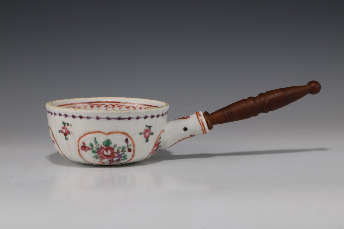  Louche à Punch Chinois Famille Rose Qianlong C1770