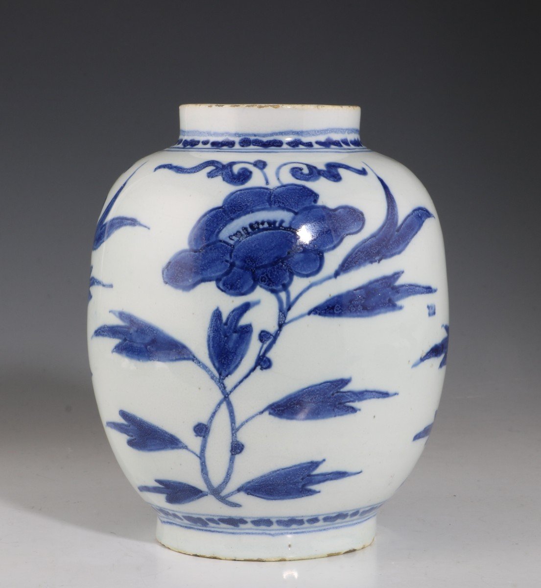 Small Dutch Delft Blue And White Pot L17thc-photo-2