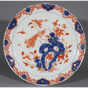 Assiette Hollandaise Delft Dore E18thc