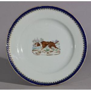  A Rare Export Plate From The American Market Jiaqing 19th Century