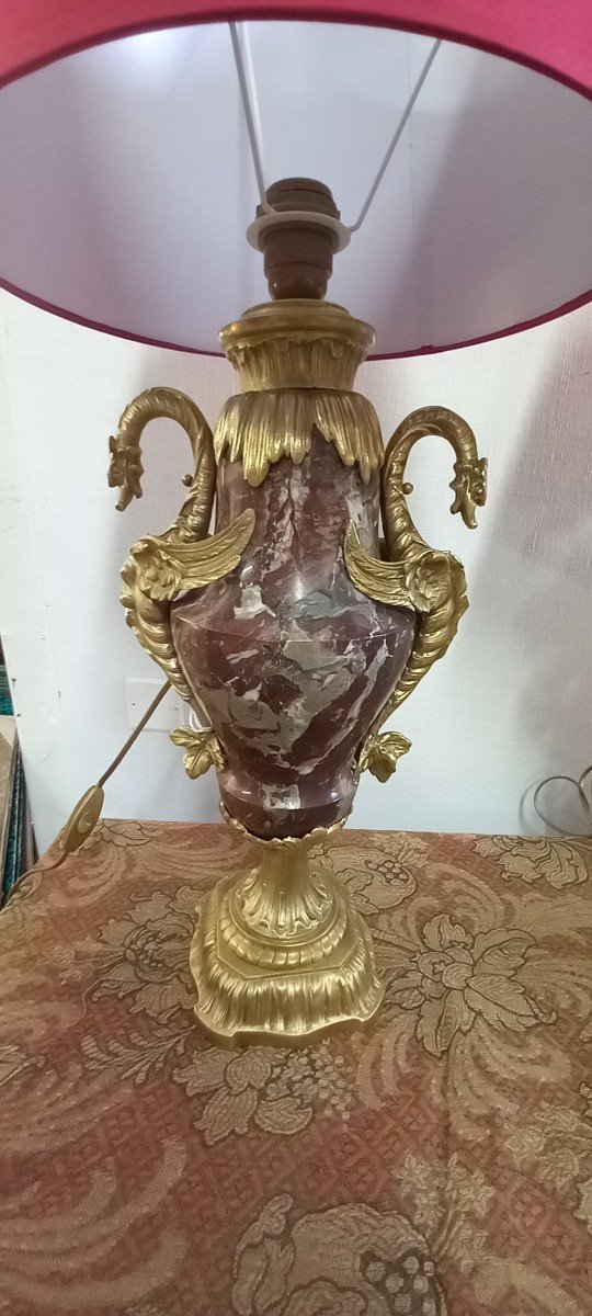 Paire De Cassolettes d'époque Napoléon III Montées En Lampe -photo-5