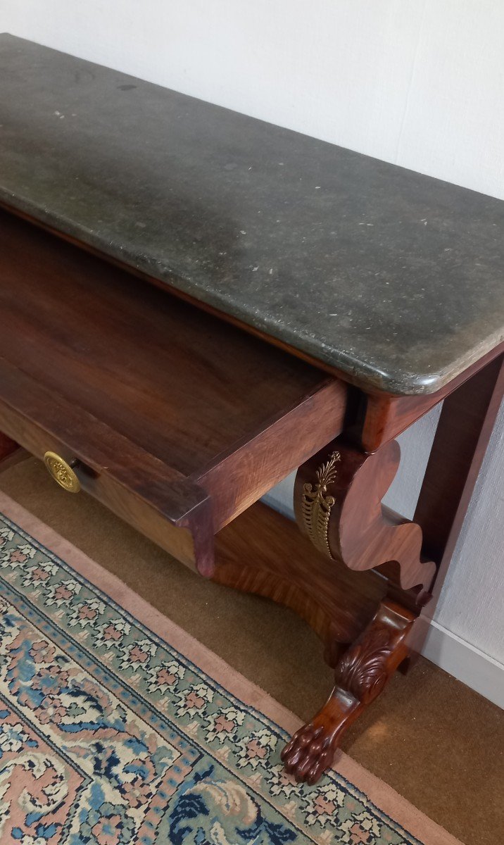 Restoration Period Mahogany Console-photo-3