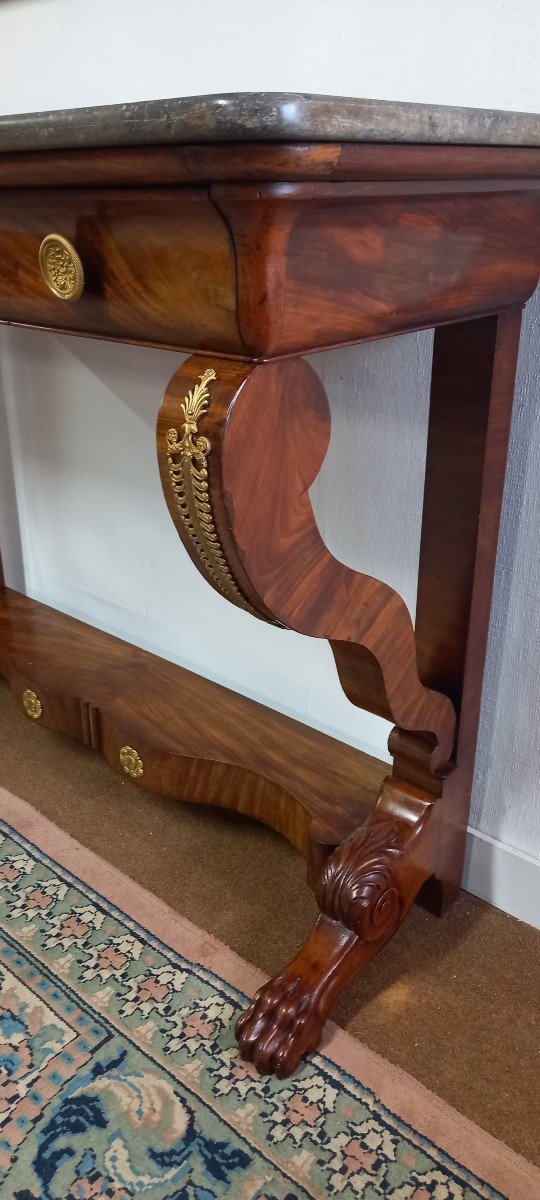 Restoration Period Mahogany Console-photo-3