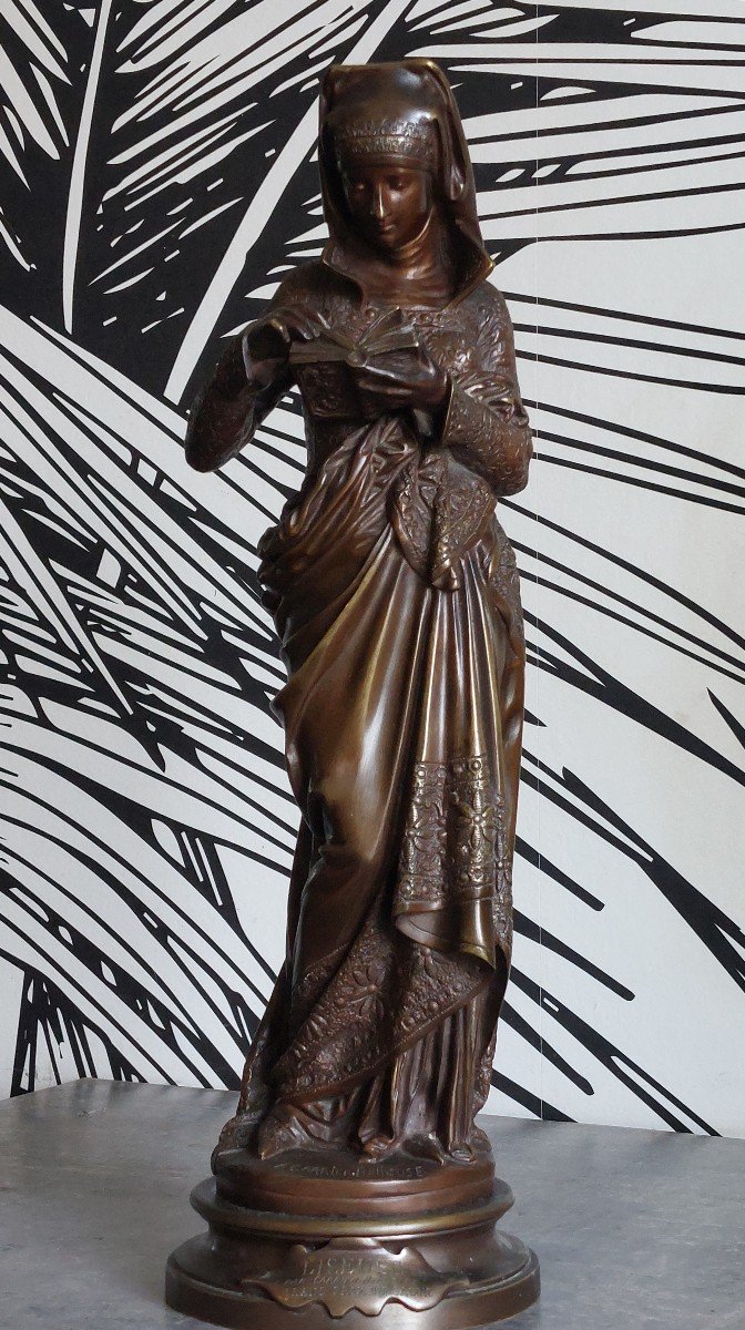 Bronze "la Liseuse " Signé A.carrier Belleuse XIXème Siècle