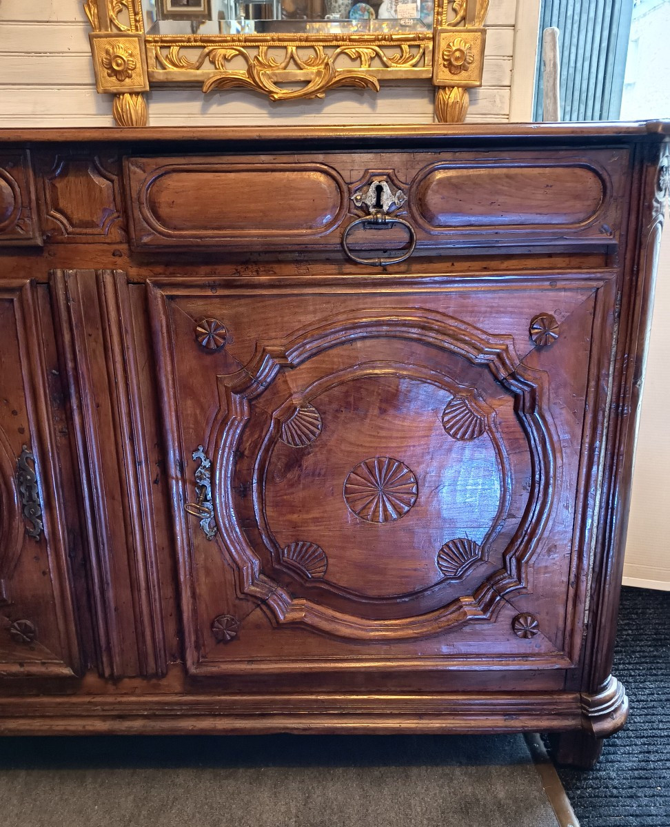 Small Louis XIV Cherrywood Sideboard From The 18th Century-photo-3