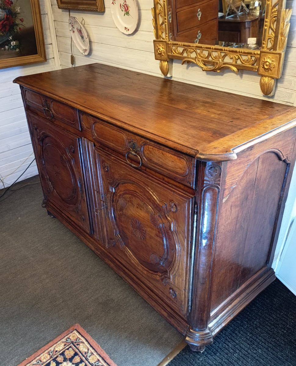 Small Louis XIV Cherrywood Sideboard From The 18th Century-photo-4