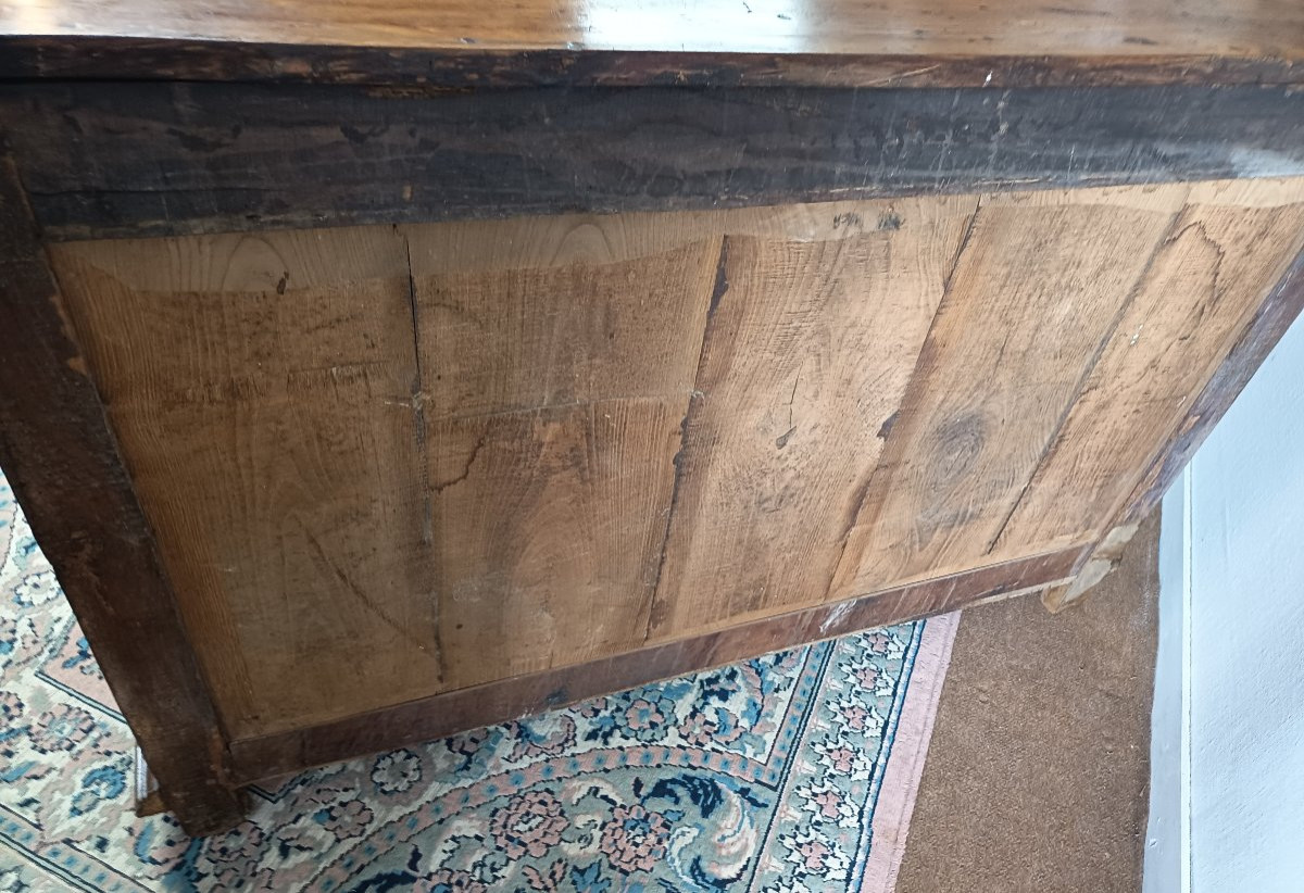 Small Louis XIV Cherrywood Sideboard From The 18th Century-photo-3