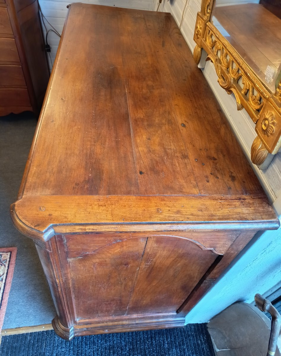 Small Louis XIV Cherrywood Sideboard From The 18th Century-photo-7