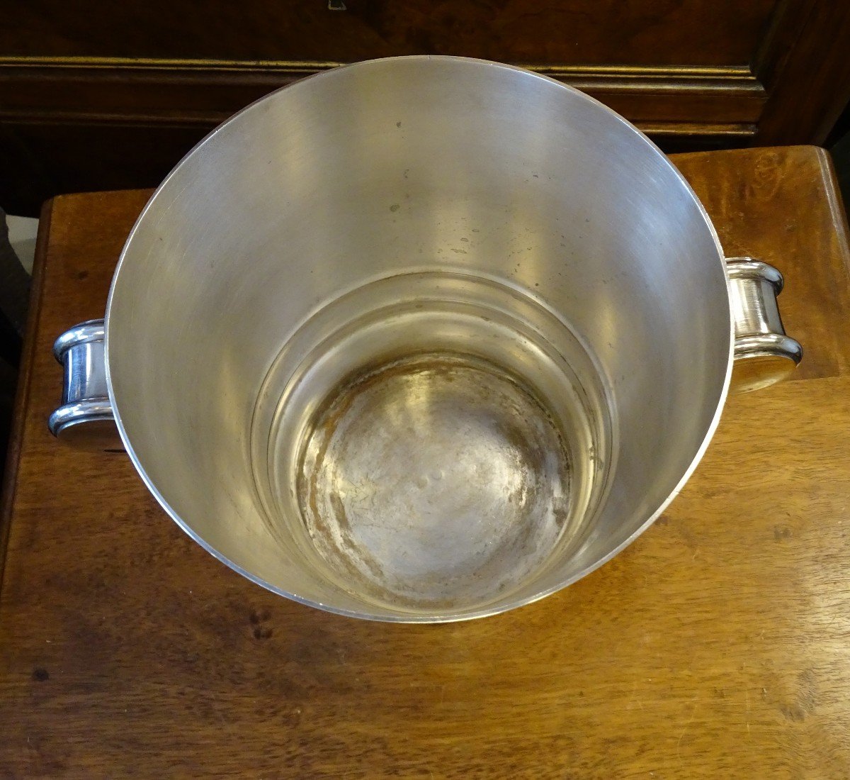 Silver Metal Champagne Bucket 20th-photo-4