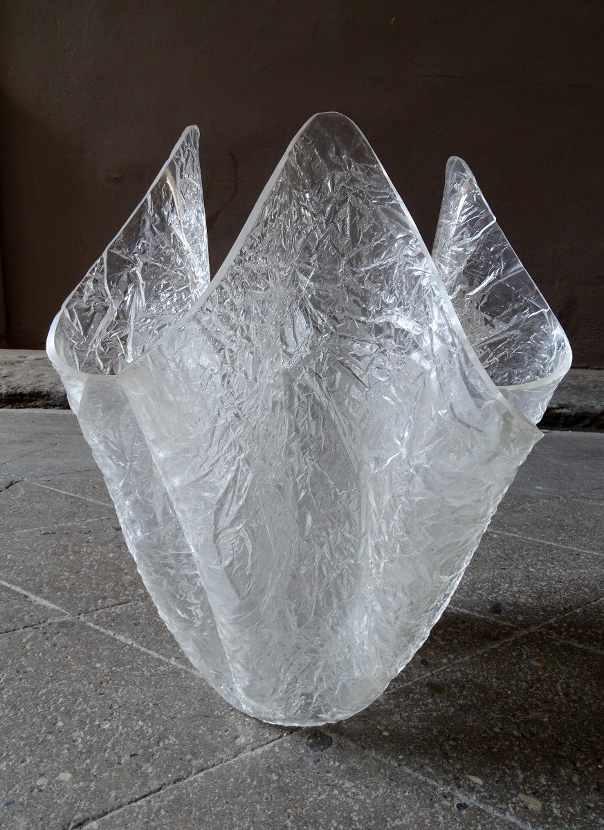 Guzzini Plexiglas Vase 1970-photo-2