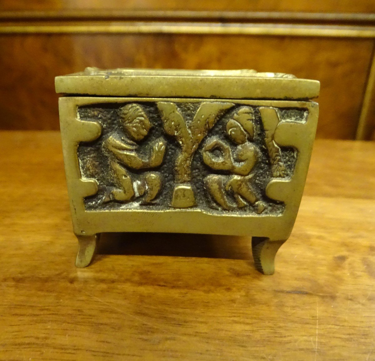 Small Bronze Box Late 19th/1900-photo-3