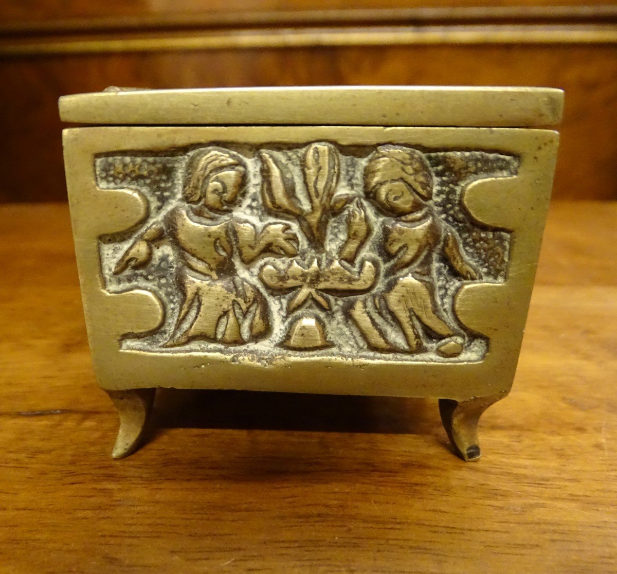 Small Bronze Box Late 19th/1900-photo-1