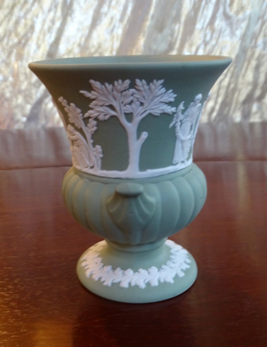 Small Medicis Vase In Wedgwood 1950s-photo-2