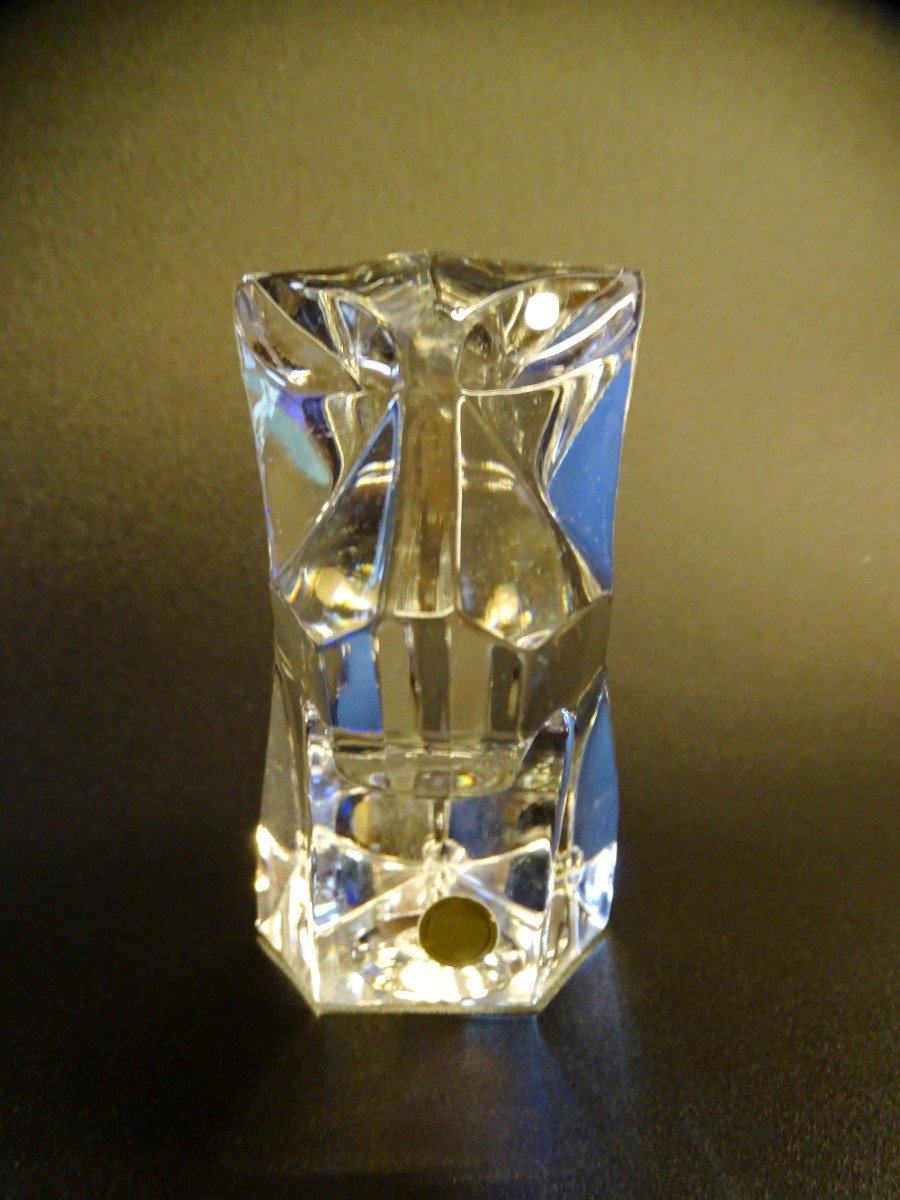 Baboon Head In Crystal From Saint-louis 1970s